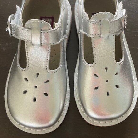 L'Amour Other - L’Amour Joy Silver T-Strap Mary Jane